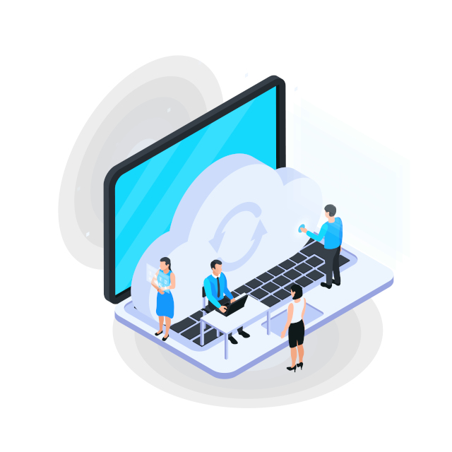 Cloud technology concept