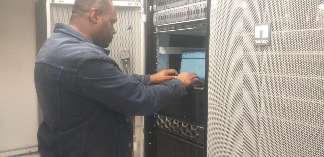 Modern server room